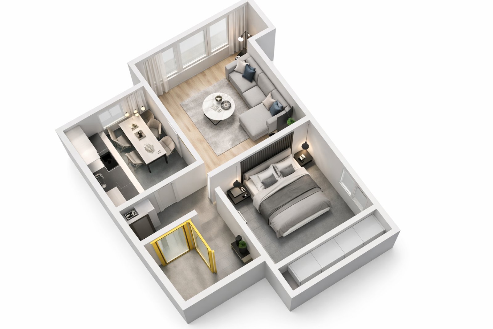 Тристаен апартамент в централната част на град Русе